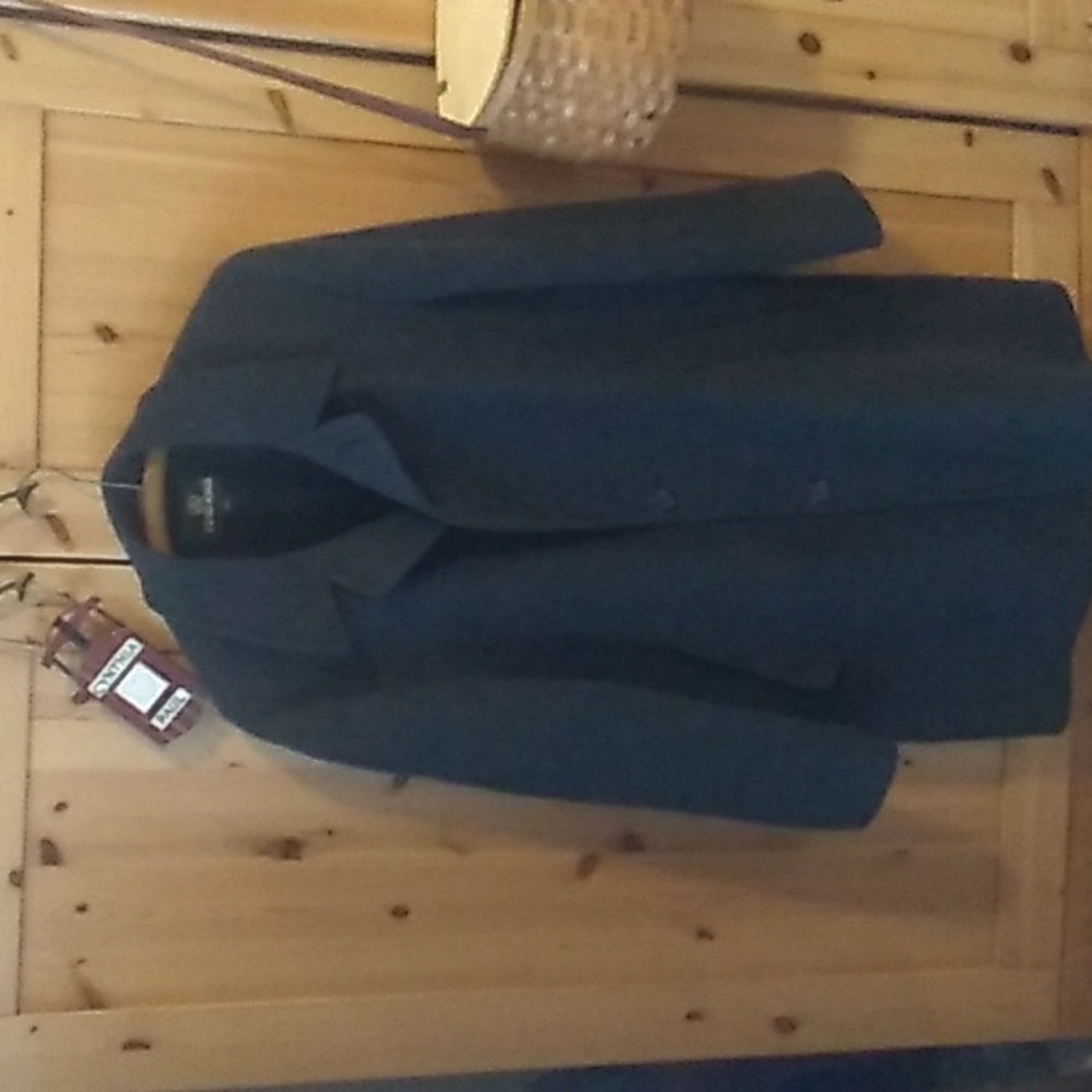 Wool Overcoat Gray Euc - image 1
